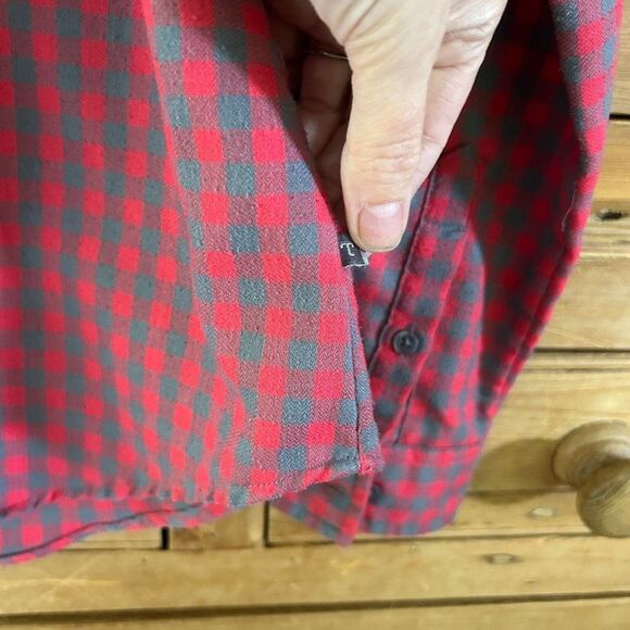 Women's Toad & Co Medium Dakotah Travel Shirt Plaid Flannel Button Down Pink‎ - Picture 8 of 11